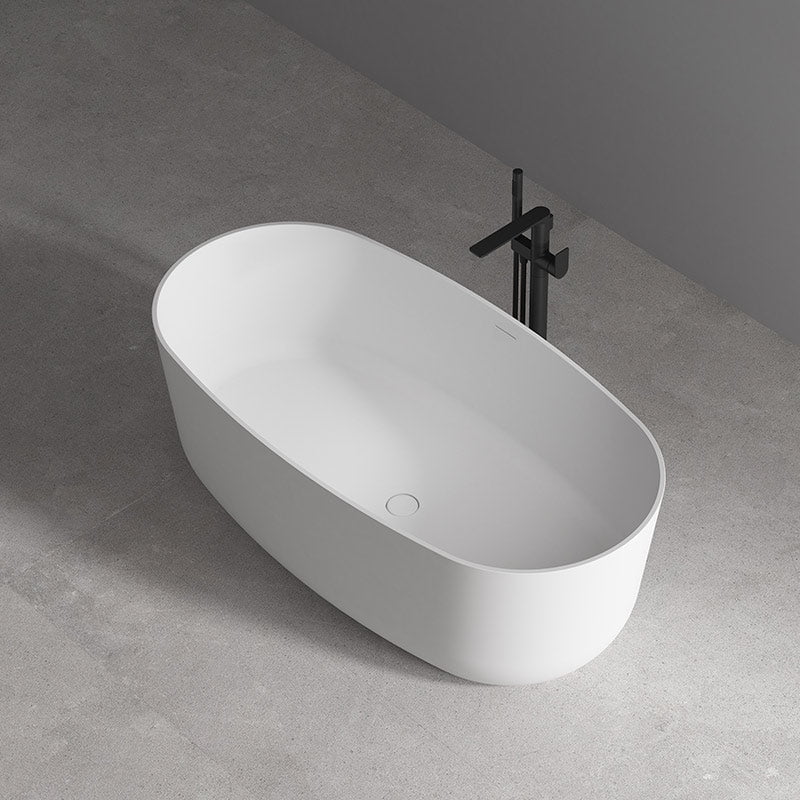 Cada de baie, freestanding, 1600x800x550 mm, din compozit, ovala, alb, MonBlari
