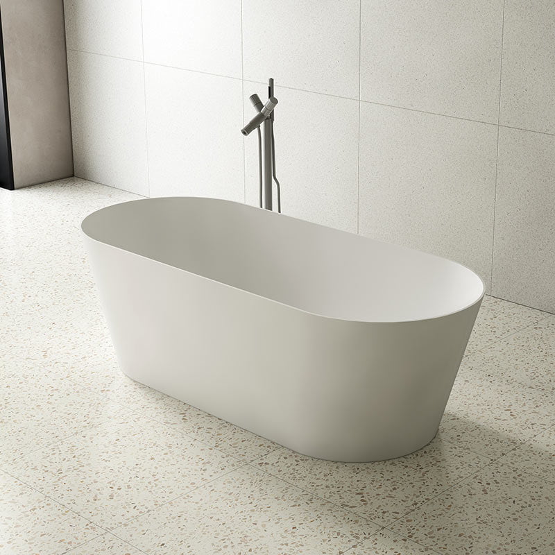 Cada de baie, freestanding, 1650x700x520 mm, din compozit, ovala, alb, MonBlari