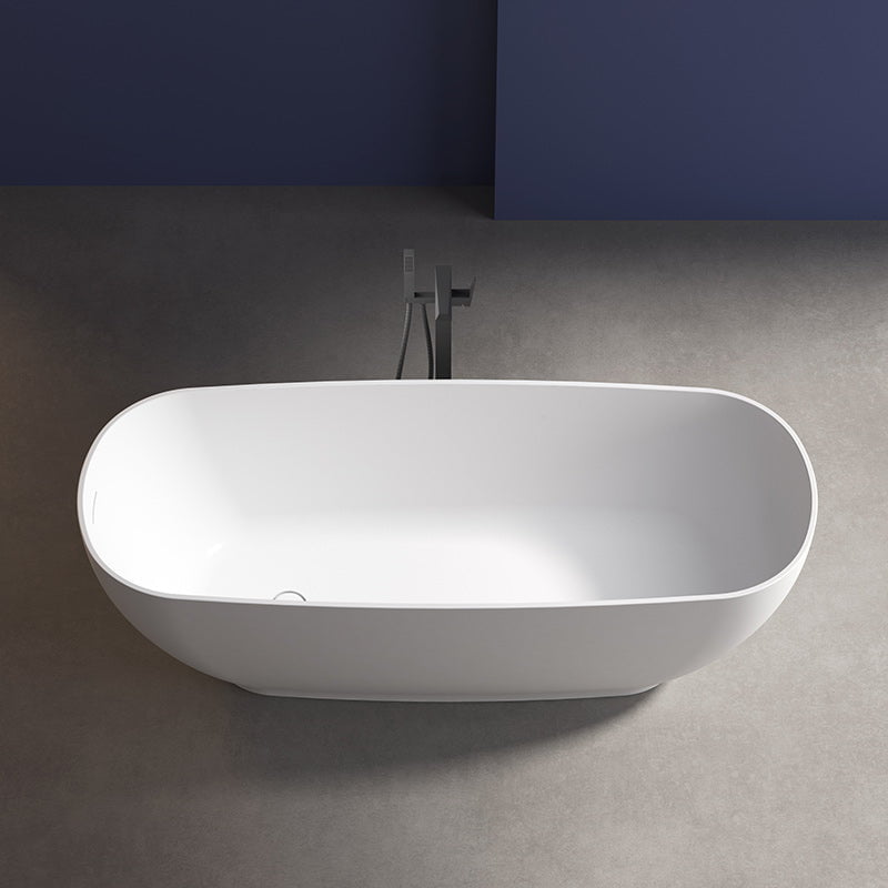 Cada de baie, freestanding, 1700x700x520 mm, din compozit, ovala, alb, MonBlari
