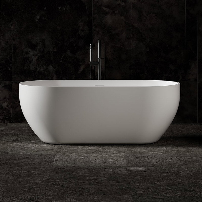 Cada de baie, freestanding, 1700x720x550 mm, din compozit, ovala, alb, MonBlari