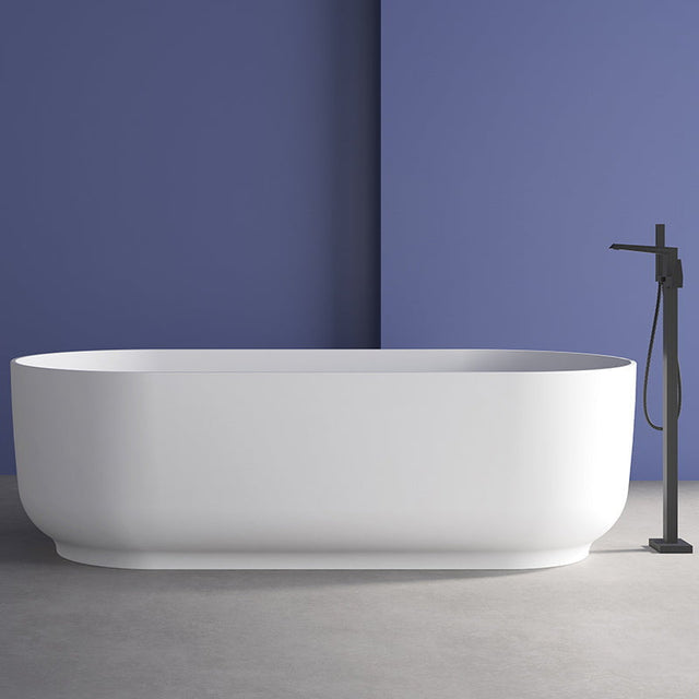 Cada de baie, freestanding, 1700x800x520 mm, din compozit, ovala, alb, MonBlari