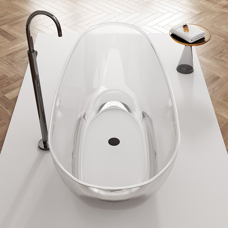 Cada de baie, freestanding, 1700x800x630 mm, din rasina, ovala, transparent,  MonBlari