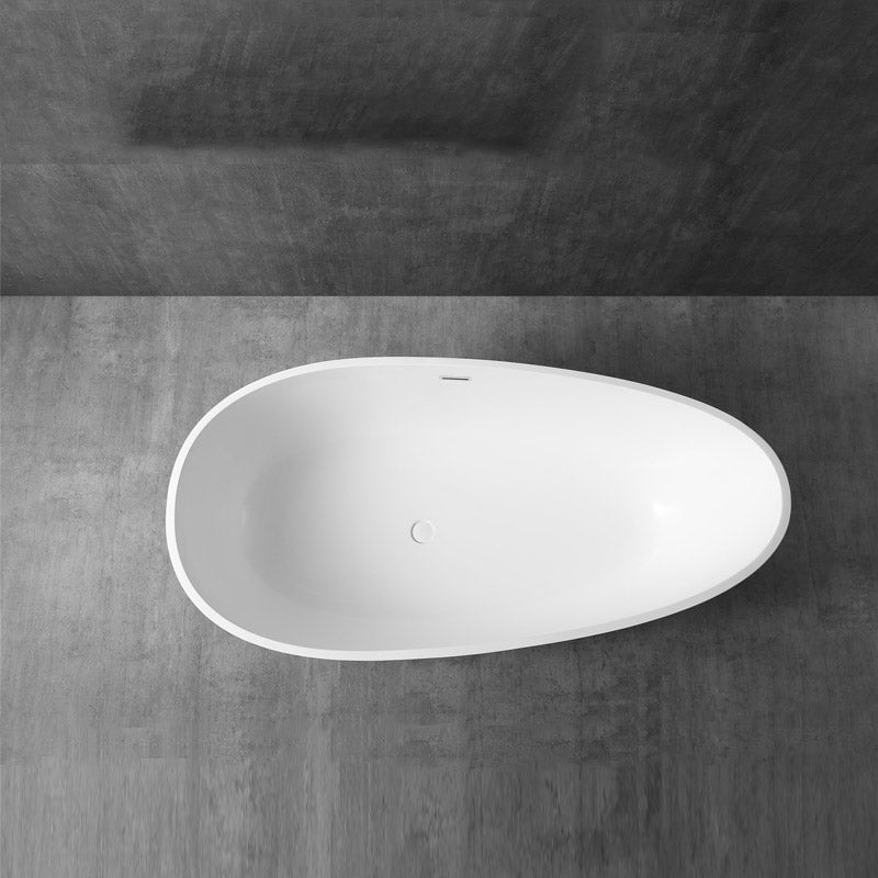 Cada de baie, freestanding, 1700x860x540 mm, din compozit, oval, alb, MonBlari