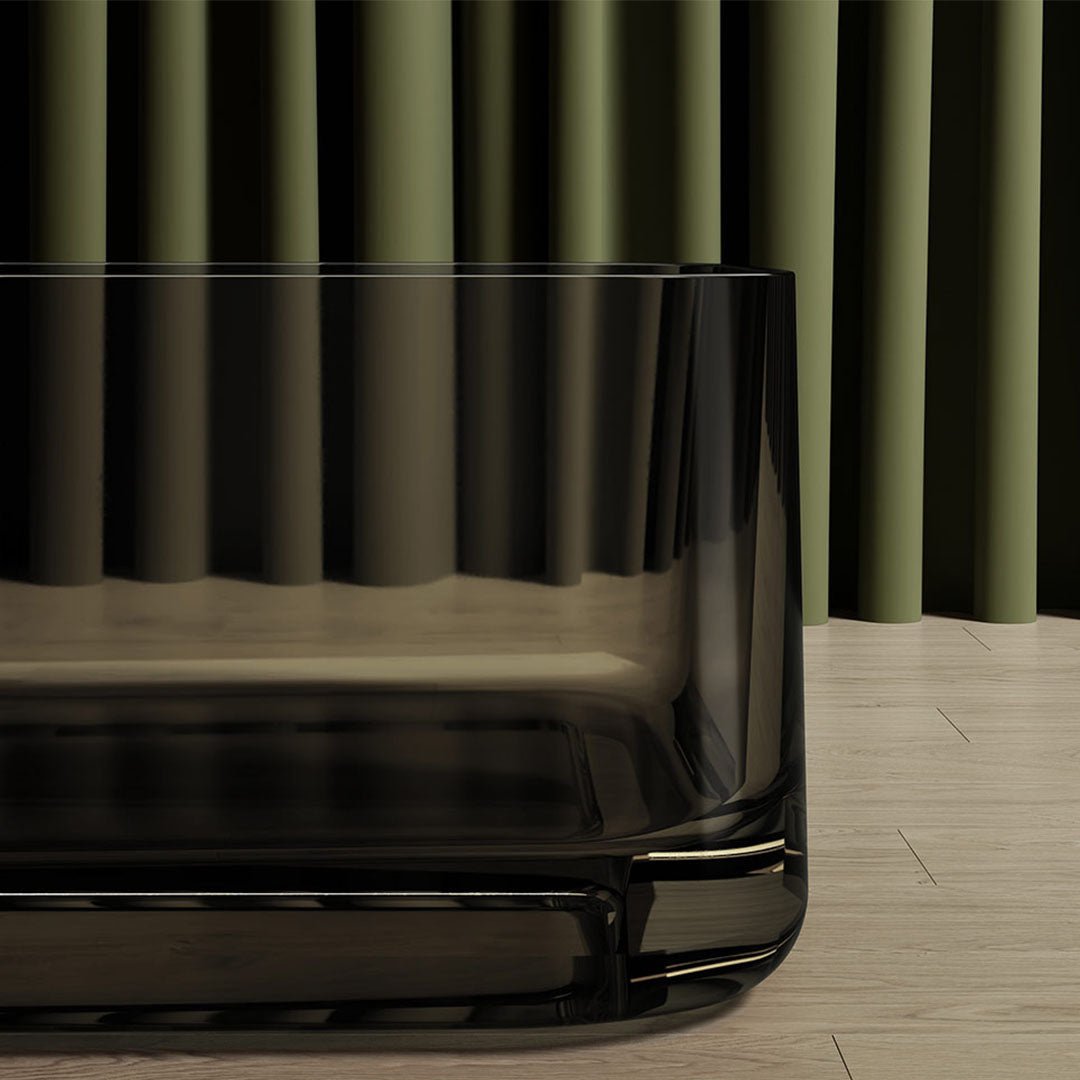 Cada de baie, freestanding, 1750x750x550 mm, din rasina, dreptunghiulara, negru transparent, MonBlari