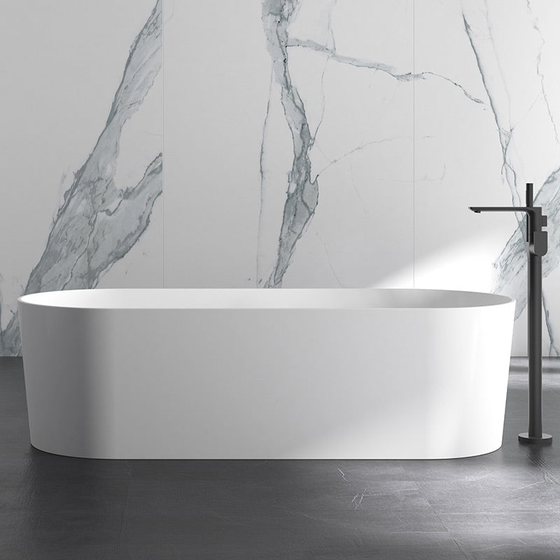 Cada de baie, freestanding, 1800x750x520 mm, din compozit, ovala, alb, MonBlari