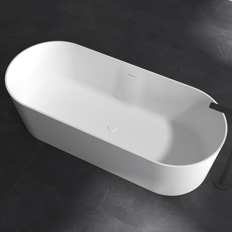 Cada de baie, freestanding, 1800x750x520 mm, din compozit, ovala, alb, MonBlari