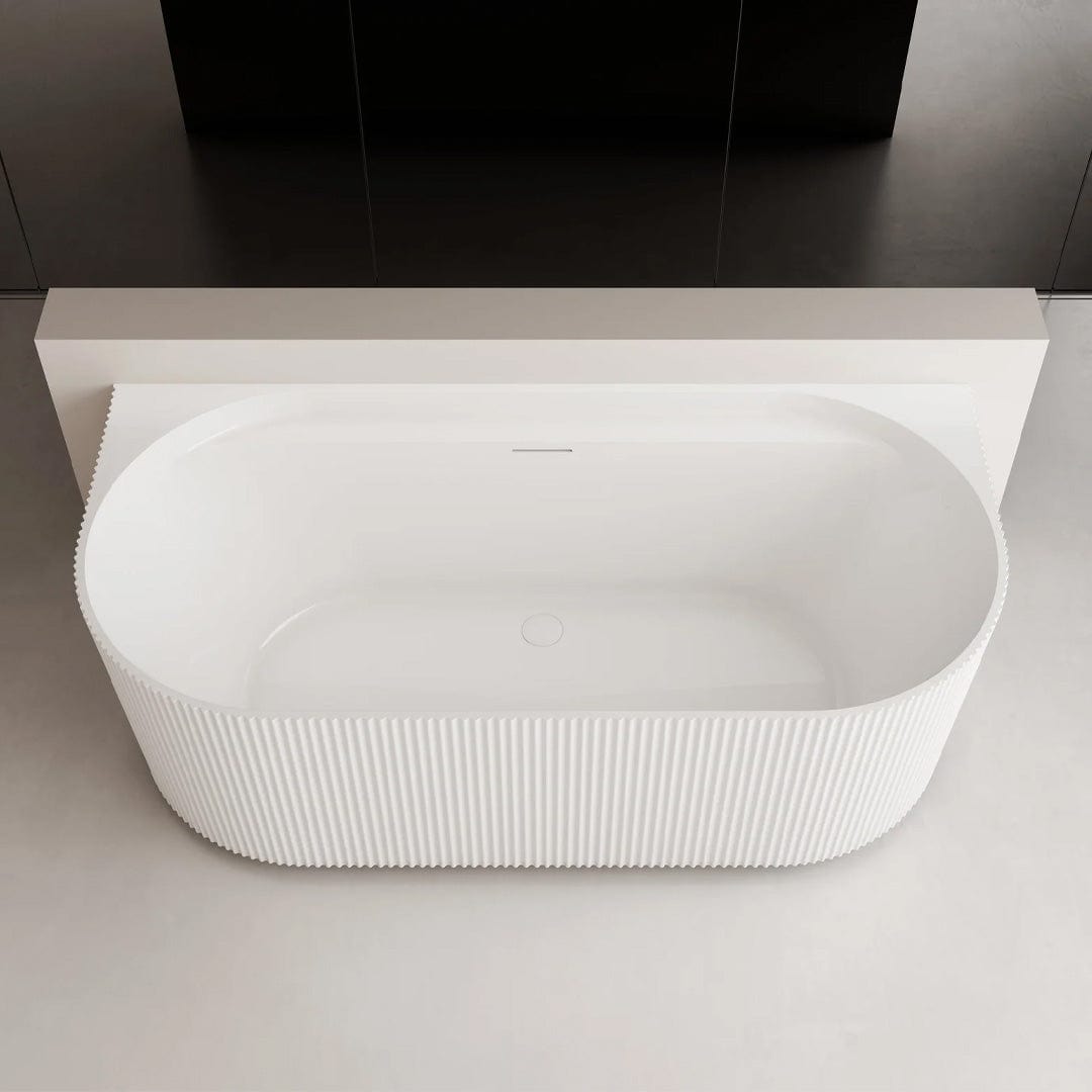 Cadă freestanding, 150x75x58 cm,cu iluminare LED, alb cu riflaje, cod 4024