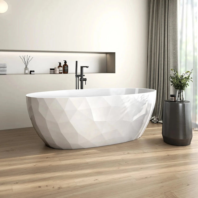Cada freestanding compozit 3D, ovala 167 x 82 cm, Foglia Ovale