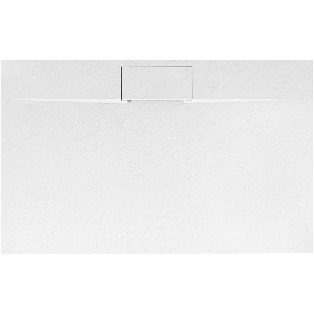 Cădiță de duș Rea Bazalt long, profil jos, alb - 80x100 cm