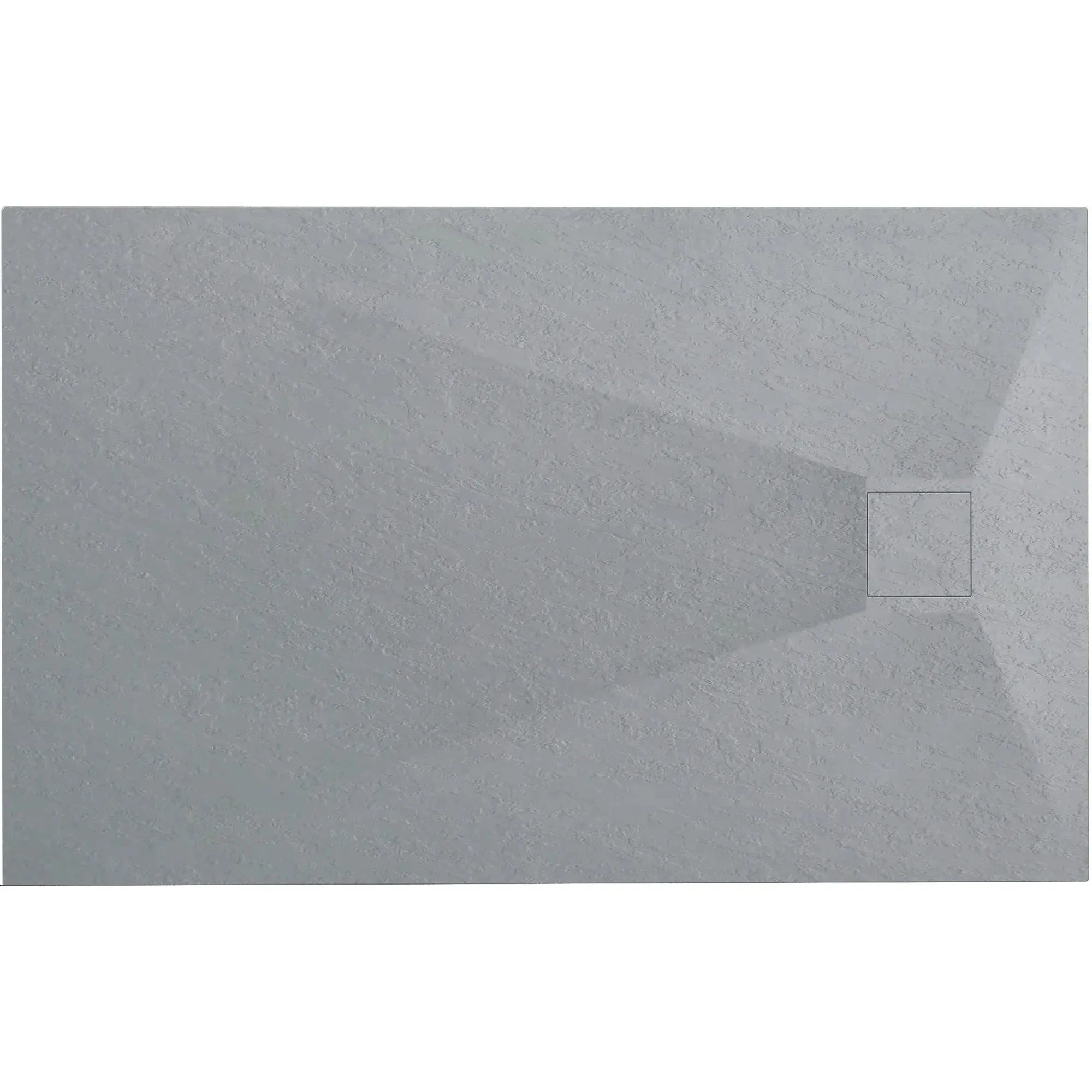 Cadita de dus Rea Magnum, profil jos, gri, 100x80 cm