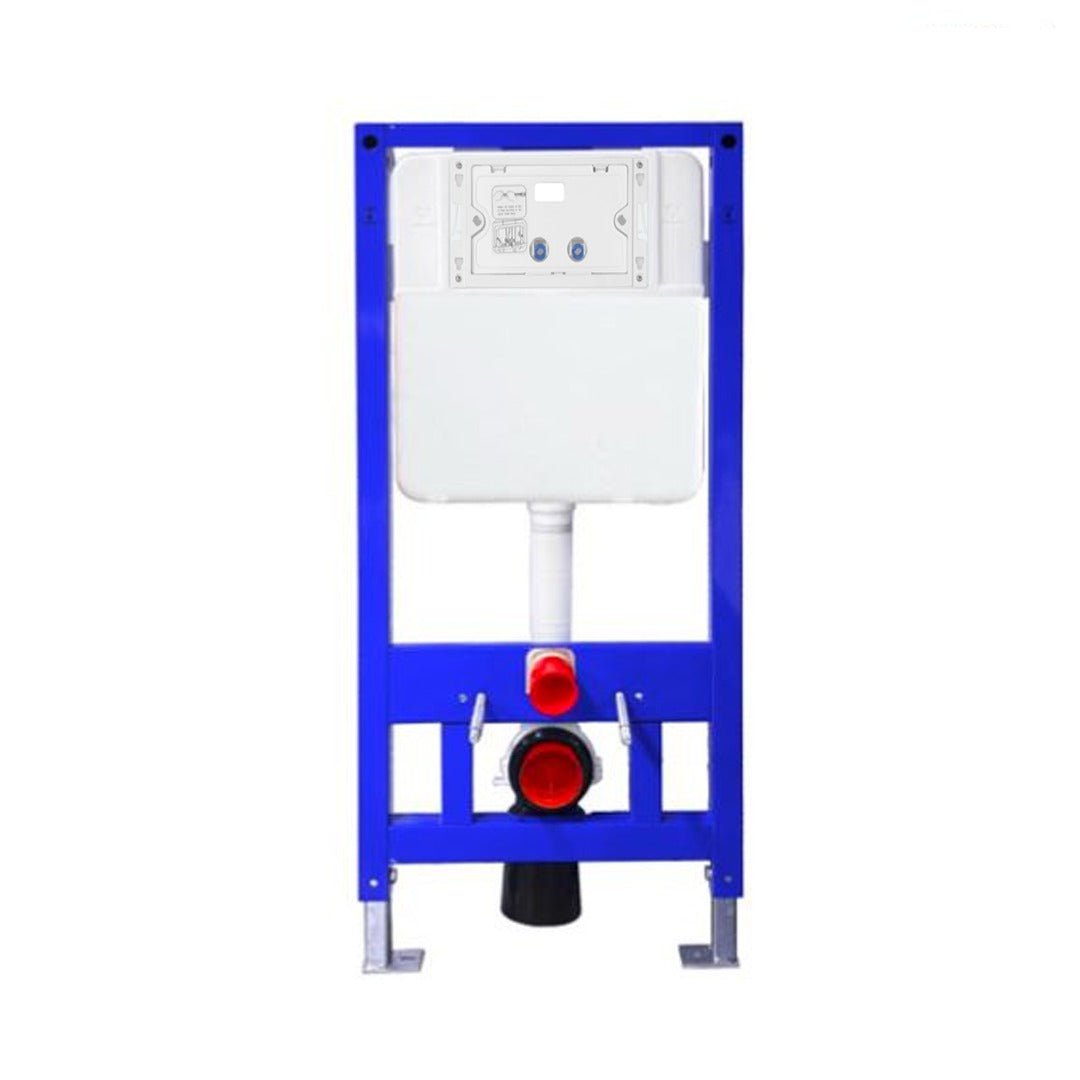 Cadru WC incastrat rezervor AC, din otel inoxidabil si plastic, 108.5x50 cm, cu buton mecanic, Elysium