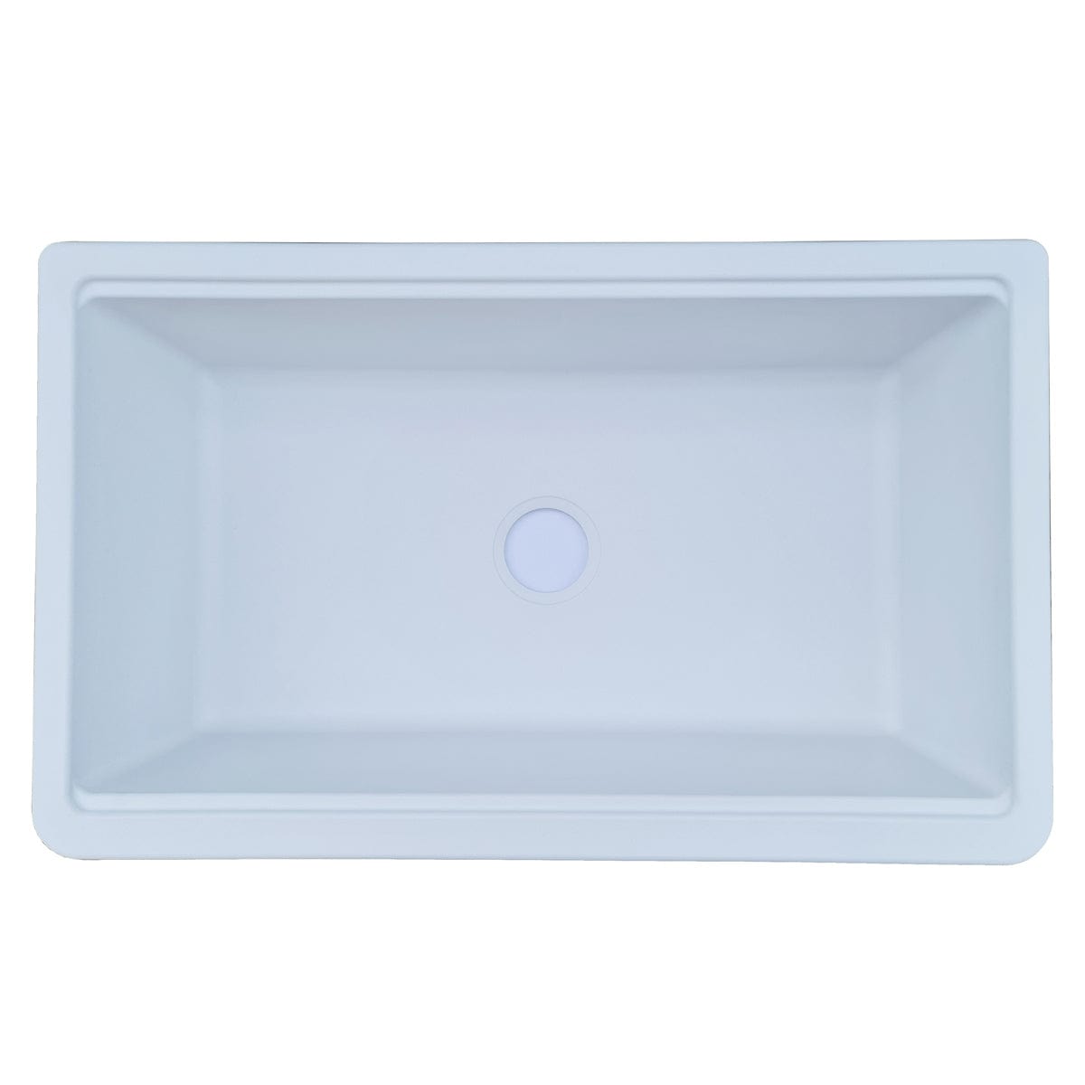 Chiuveta bucatarie granit reversibila Polar White + accesorii montaj, 838x520x240 mm, cod 6011