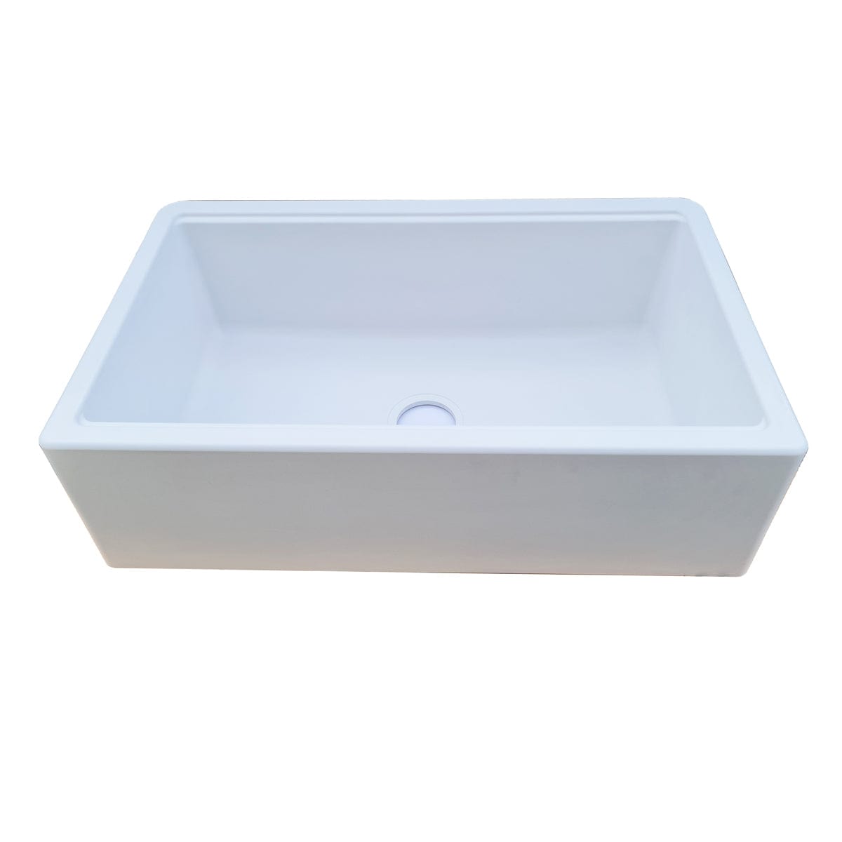 Chiuveta bucatarie granit reversibila Polar White + accesorii montaj, 838x520x240 mm, cod 6011