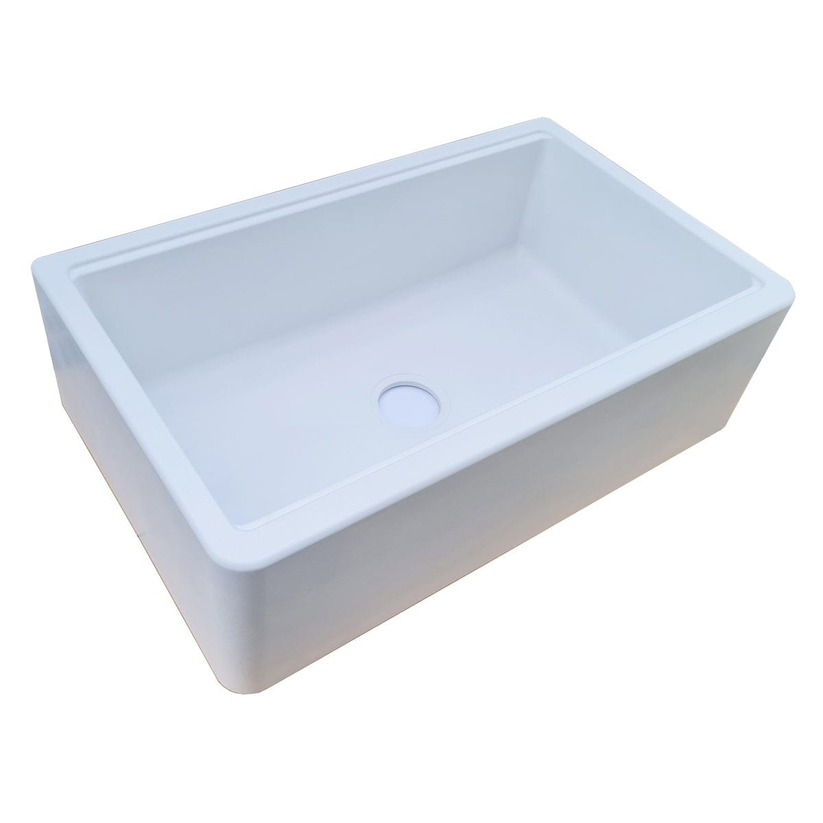Chiuveta bucatarie granit reversibila Polar White + accesorii montaj, 838x520x240 mm, cod 6011