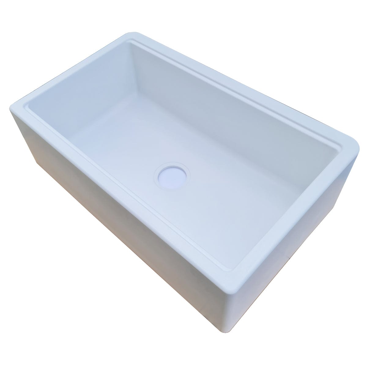 Chiuveta bucatarie granit reversibila Polar White + accesorii montaj, 838x520x240 mm, cod 6011