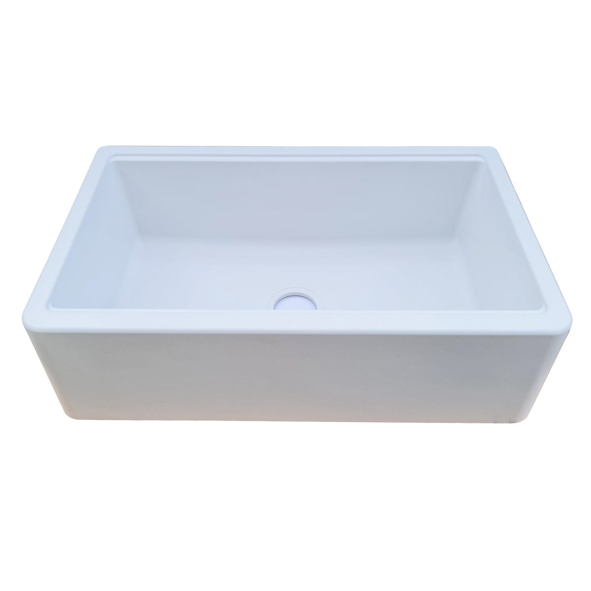 Chiuveta bucatarie granit reversibila Polar White + accesorii montaj, 838x520x240 mm, cod 6011
