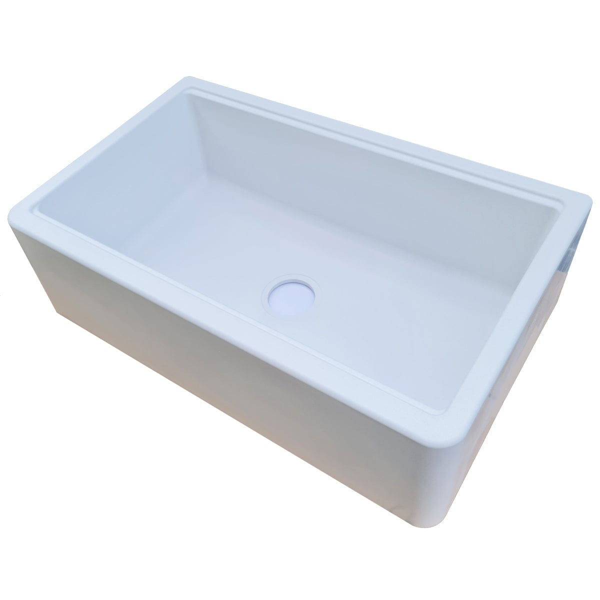 Chiuveta bucatarie granit reversibila Polar White + accesorii montaj, 838x520x240 mm, cod 6011