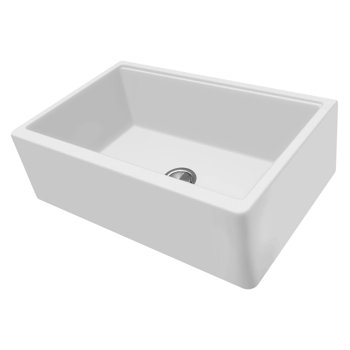 Chiuveta bucatarie granit reversibila Polar White + accesorii montaj, 838x520x240 mm, cod 6011