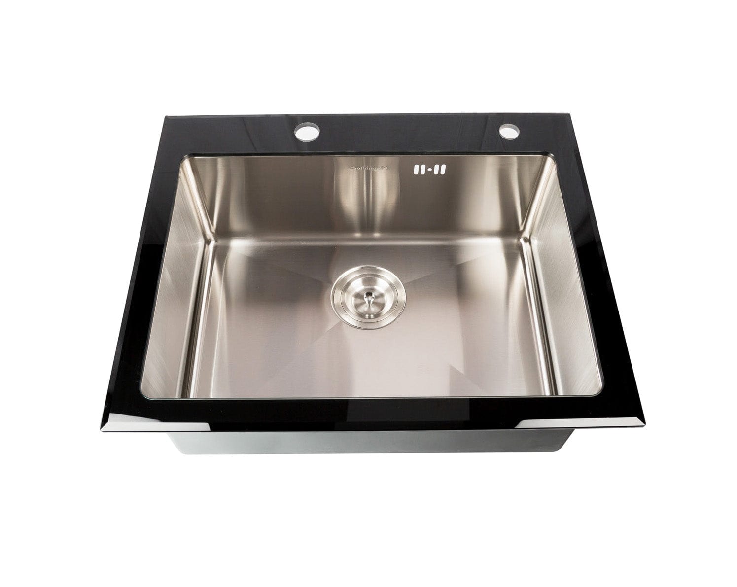 Chiuveta bucatarie inox cu tocator personalizat sticla temperizata, scurgator vase/paste/fructe, gratar rulabil inox, dozator detergent + accesorii montaj, 540x380x220 mm, cod 6015