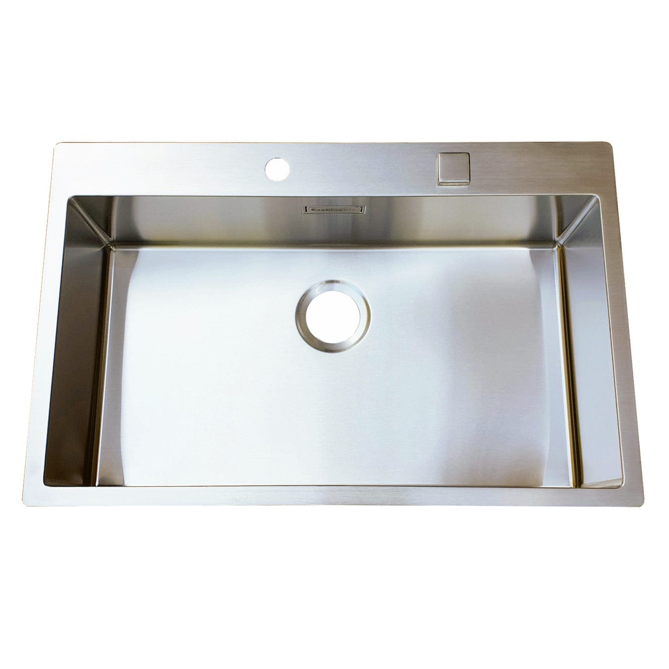 Chiuveta bucatarie inox cu ventil automat scurgere + accesorii montaj, 790x505x200 mm, cod 6016
