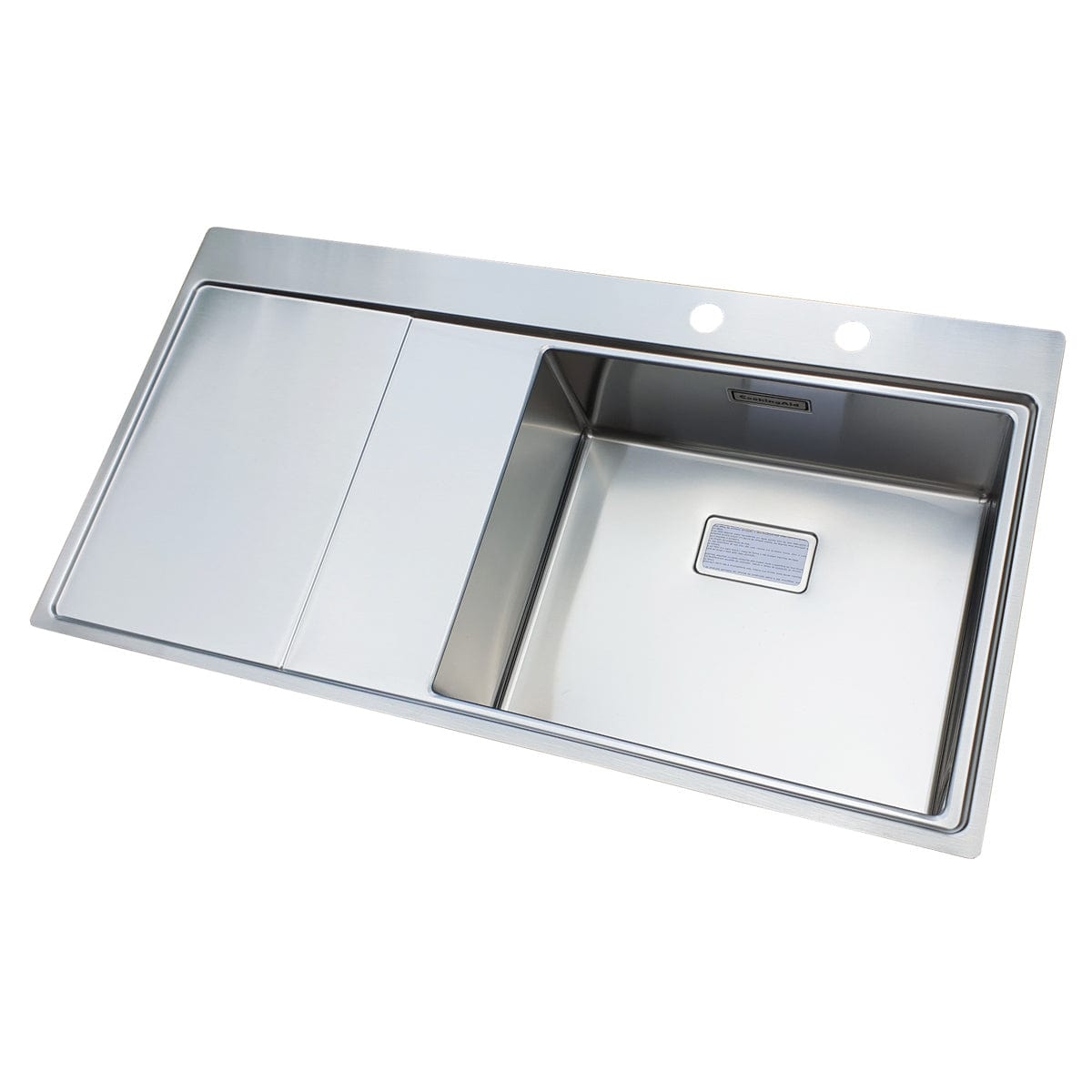 Chiuveta bucatarie inox cu ventil scurgere dreptunghiular automat si accesorii montaj, 1000x520x200 mm, cod 6070