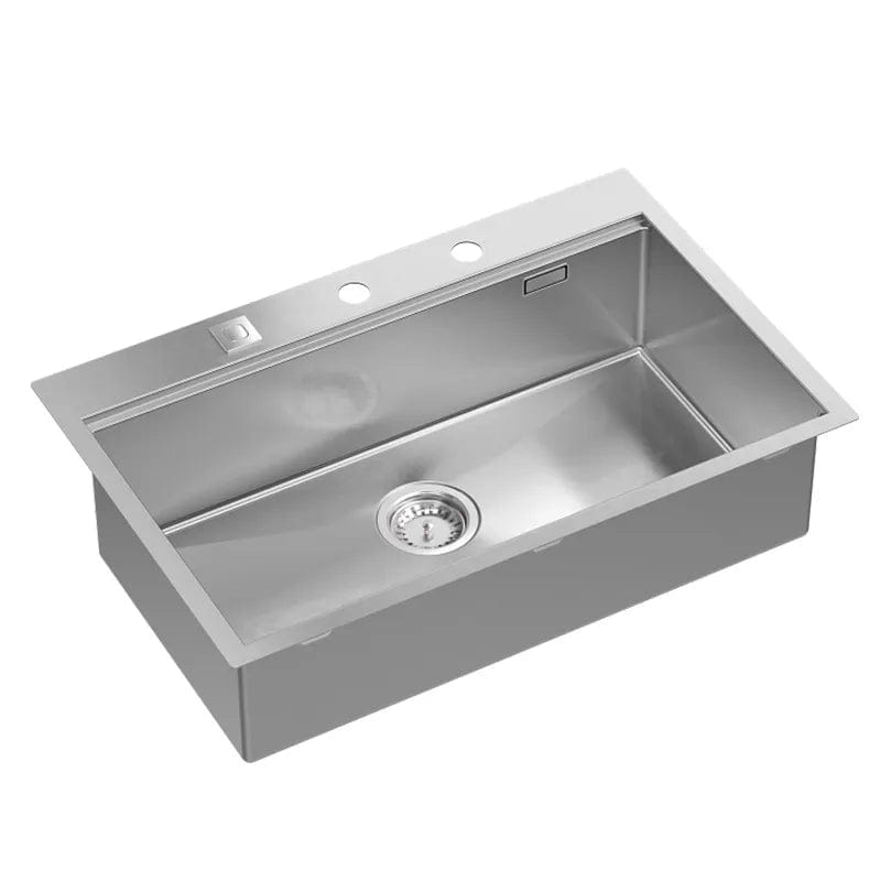 Chiuvetă din inox Burt 110 Quadron, workstation, argintiu