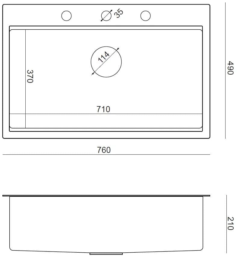 Chiuvetă din inox Burt 110 Quadron, workstation, argintiu