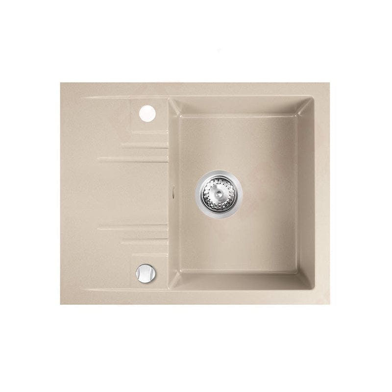 Chiuveta granit Ferro, Mezzo II, 580x480x140 mm, patrata, 1 cuva cu picurator, nisip