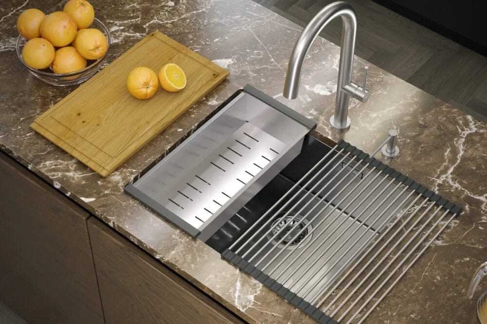 Chiuvetă Inox Quadron Anthony 60, 540x440 mm, argintiu