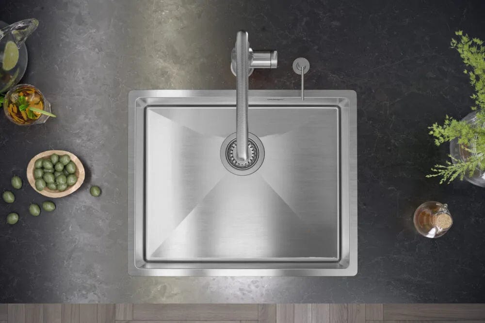 Chiuvetă Inox Quadron Anthony 60, 540x440 mm, argintiu