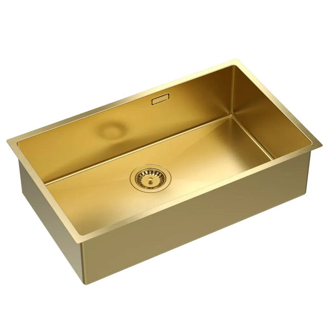 Chiuvetă Inox Quadron Anthony 80, 740x440 mm, auriu