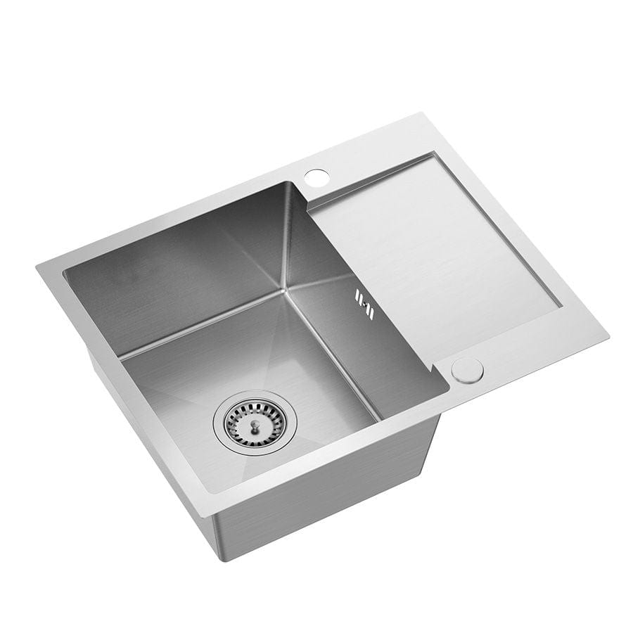 Chiuvetă Inox Quadron Luke 116, cu scurgere laterală, 600x480 mm, argintiu, fara baterie