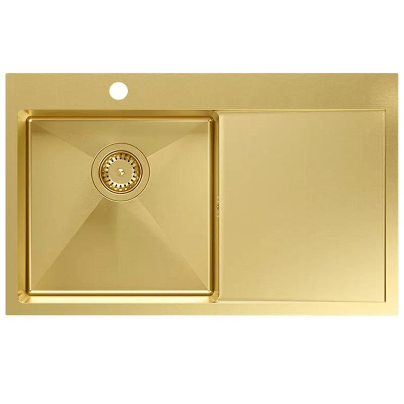 Chiuvetă Inox Quadron Russel 111, 780x480 mm, auriu