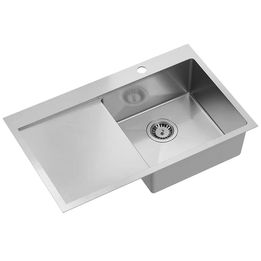 Chiuvetă Inox Quadron Russel 111, 780x480 mm, cuvă pe dreapta, argintiu