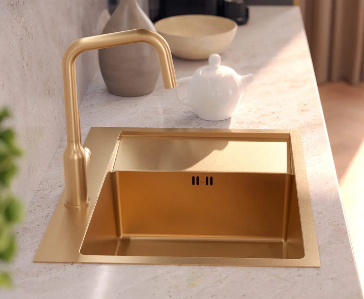 Chiuvetă Inox Quadron Russel 116, 620x480 mm, rose