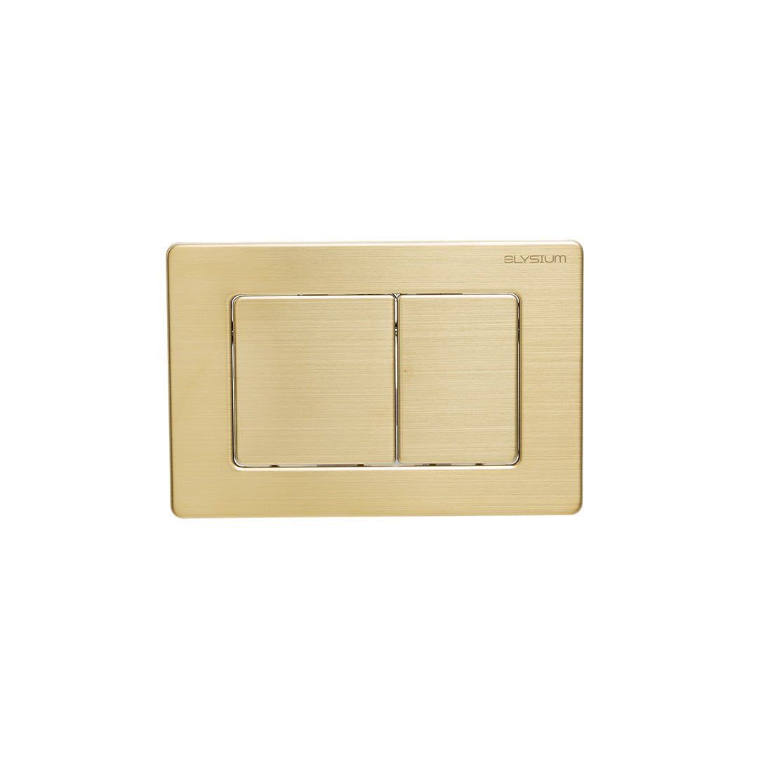 Clapeta cu actionare dubla AC-BA, cu doua volume, din otel inoxidabil, tip H, 24 cm, auriu periat, Elysium