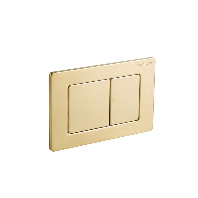 Clapeta cu actionare dubla AC-BA, cu doua volume, din otel inoxidabil, tip H, 24 cm, auriu periat, Elysium