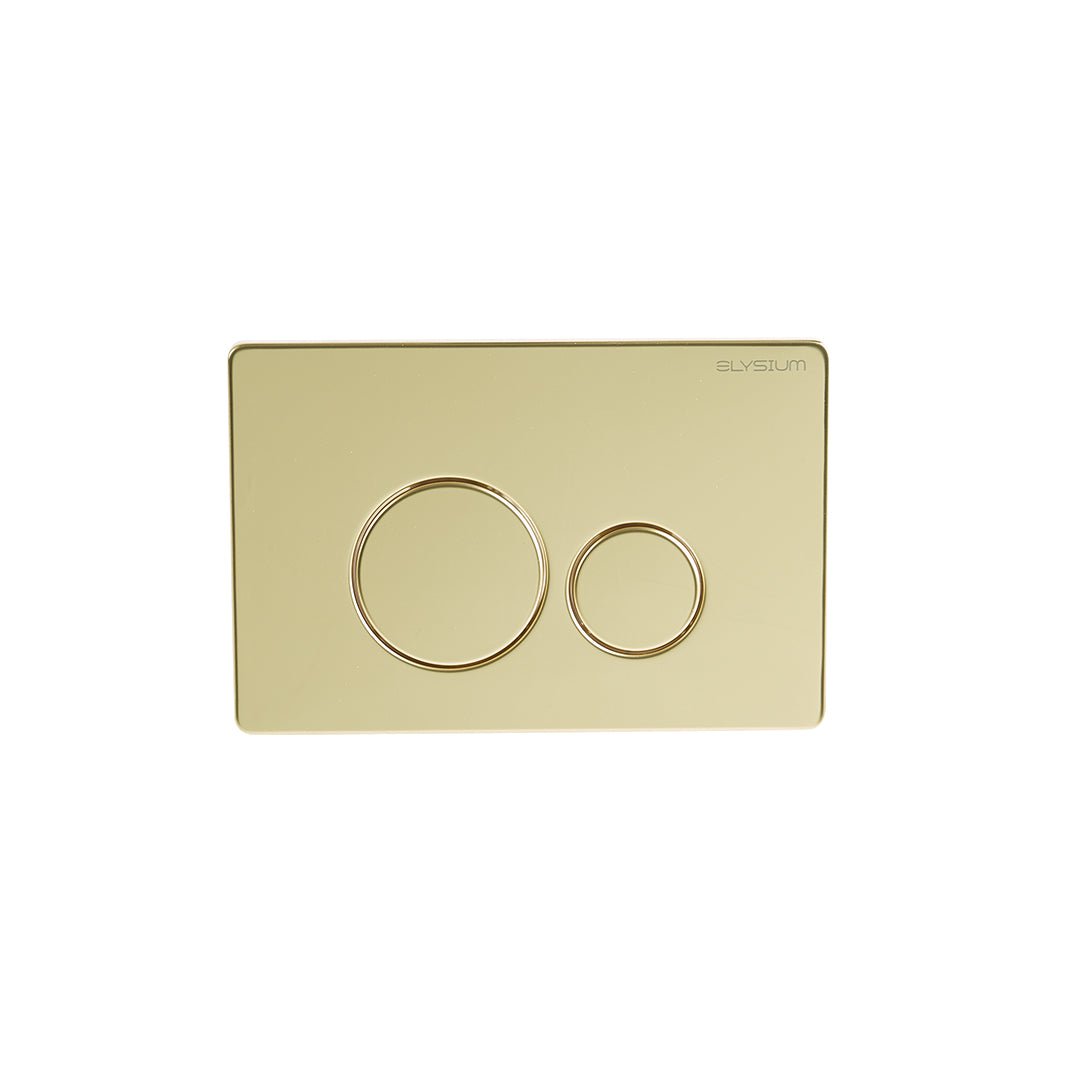 Clapeta cu actionare dubla AC-BR, cu doua volume, din otel inoxidabil, 24 cm, auriu lucios, Elysium