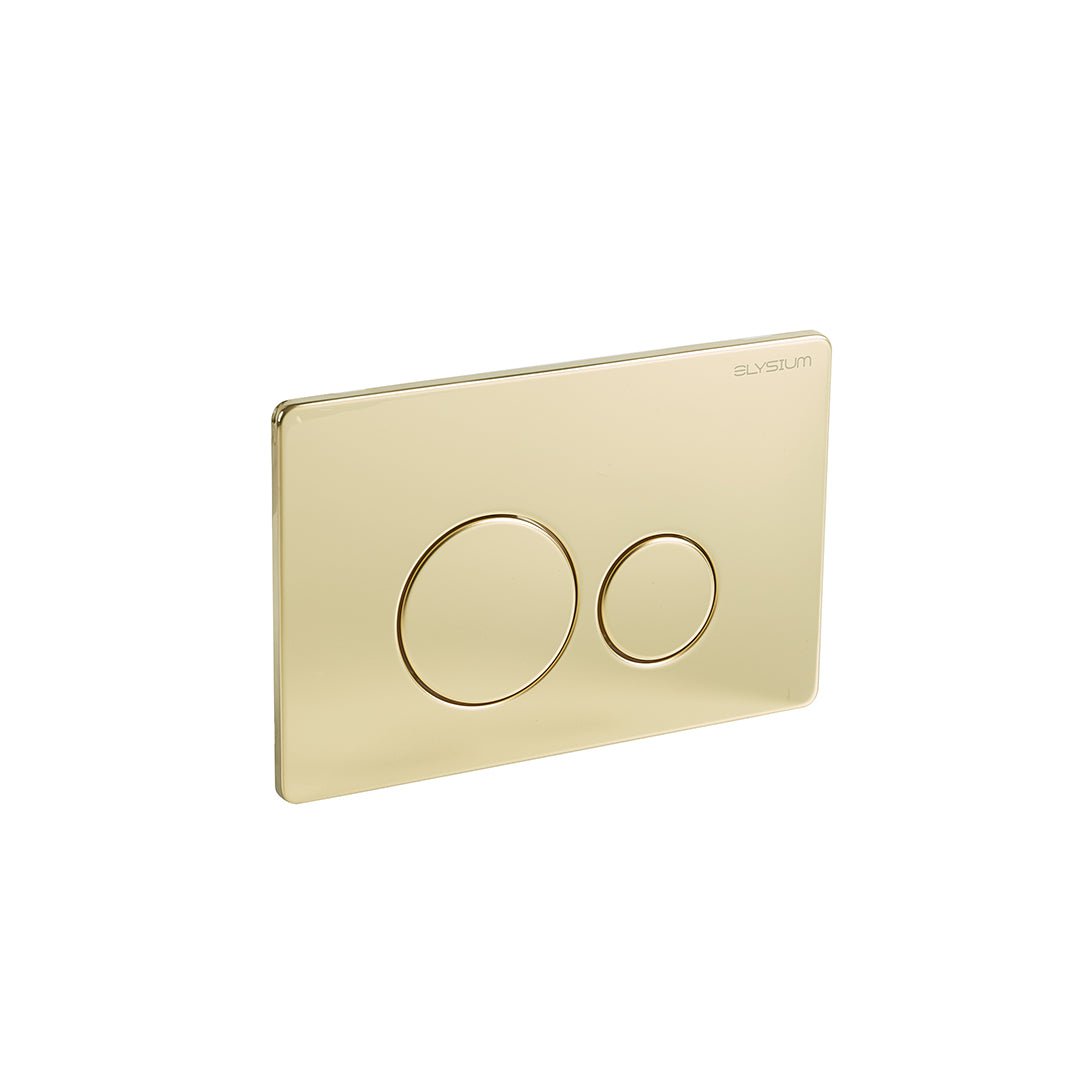 Clapeta cu actionare dubla AC-BR, cu doua volume, din otel inoxidabil, 24 cm, auriu lucios, Elysium