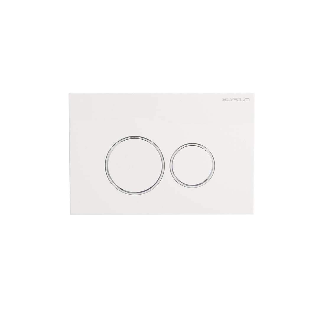 Clapeta cu actionare dubla AC-R, cu doua volume, din plastic, 24 cm, alb, Elysium