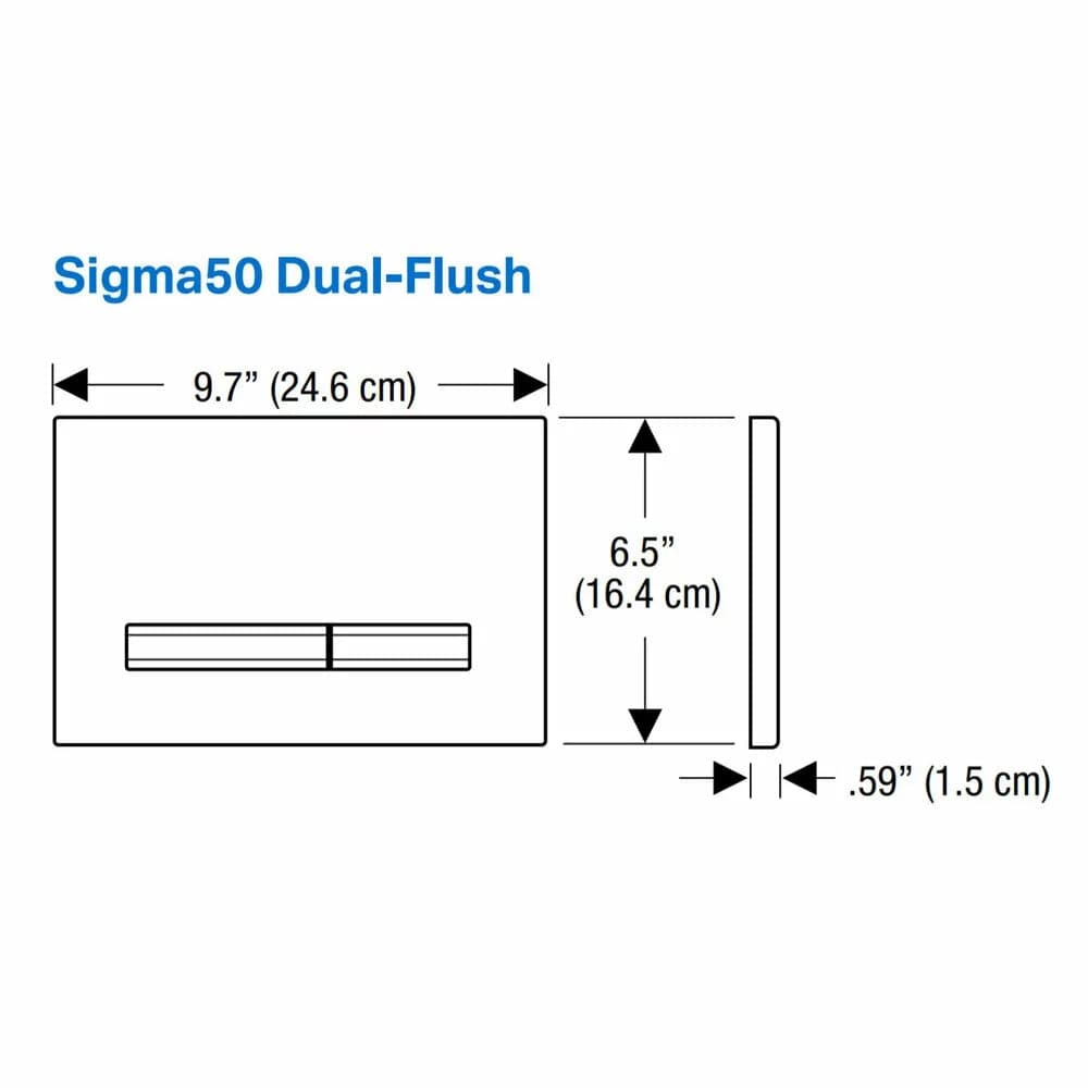 Clapeta SIGMA50, negru