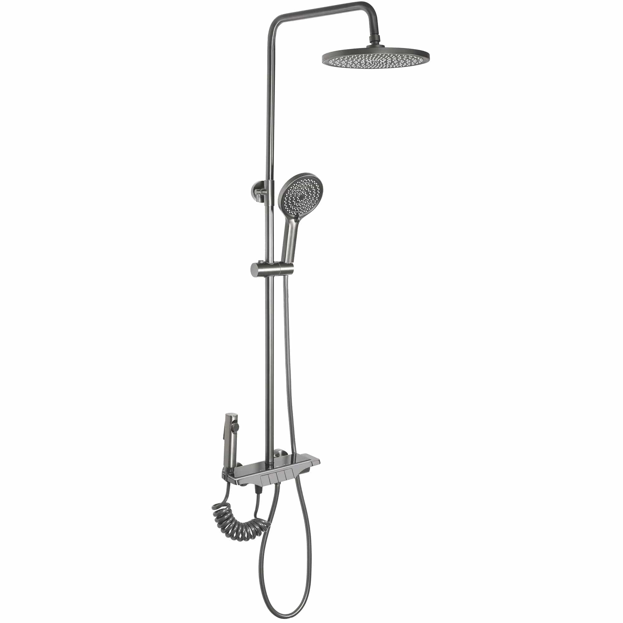 Coloana de dus cu termostat Rea Savio, gri titanium