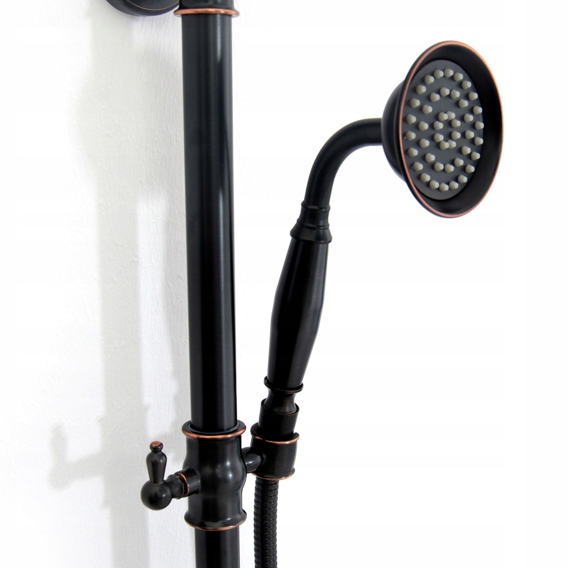 Coloana de dus Rea Retro Old, negru mat