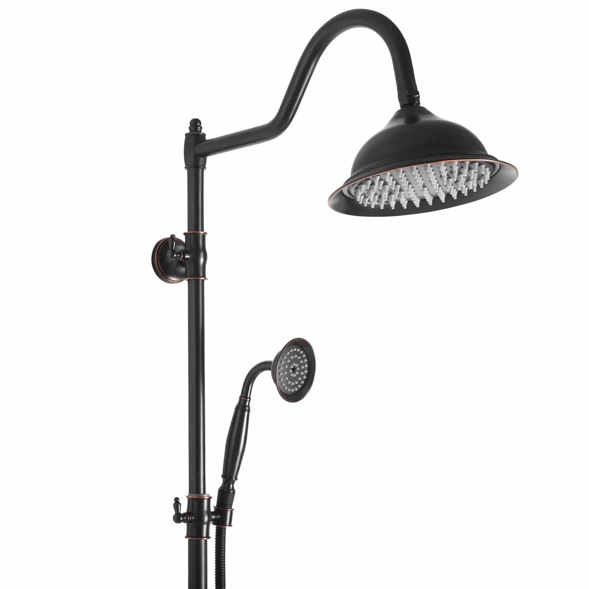 Coloana de dus vintage Rea Bergamo, negru mat