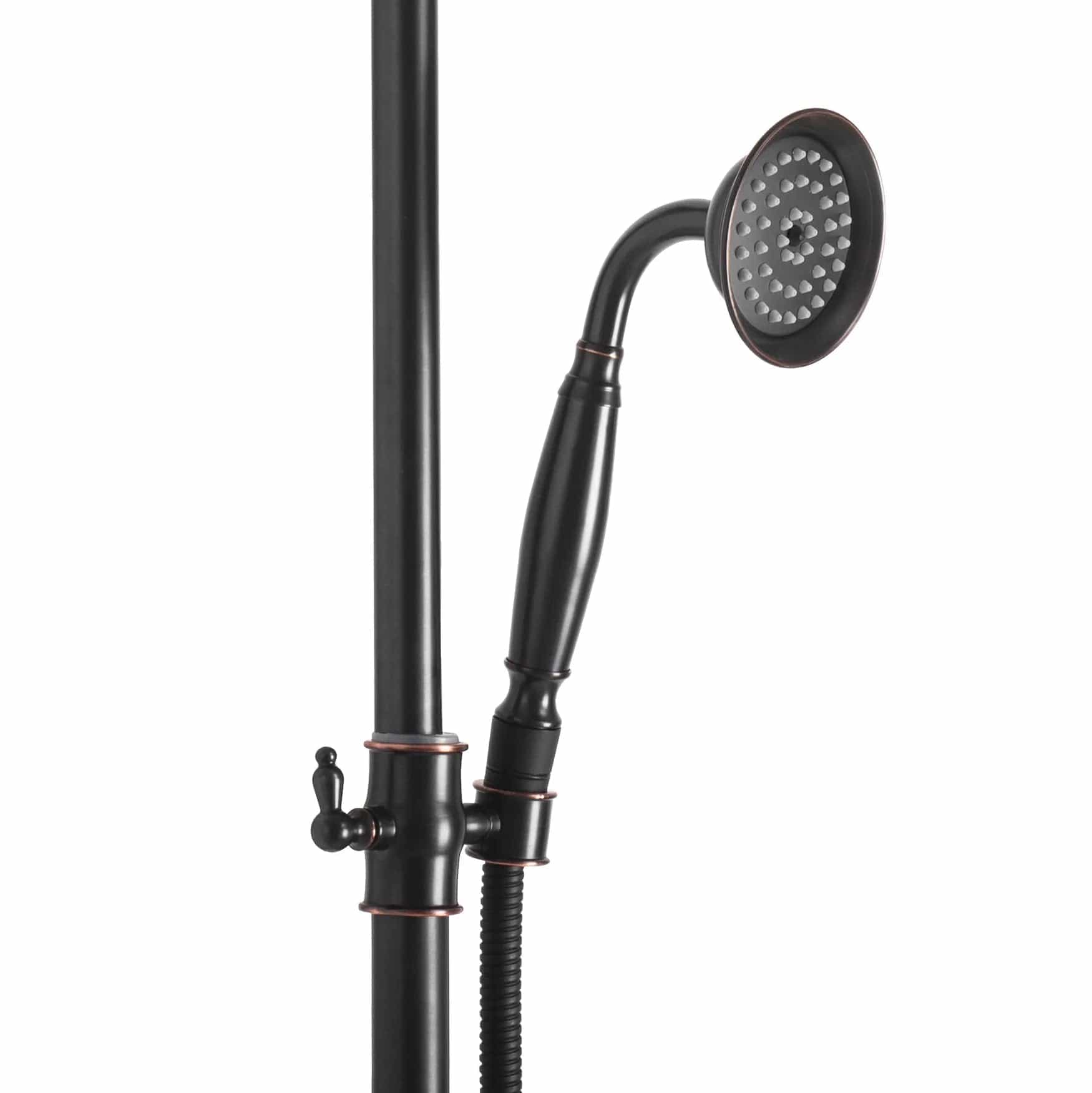 Coloana de dus vintage Rea Bergamo, negru mat