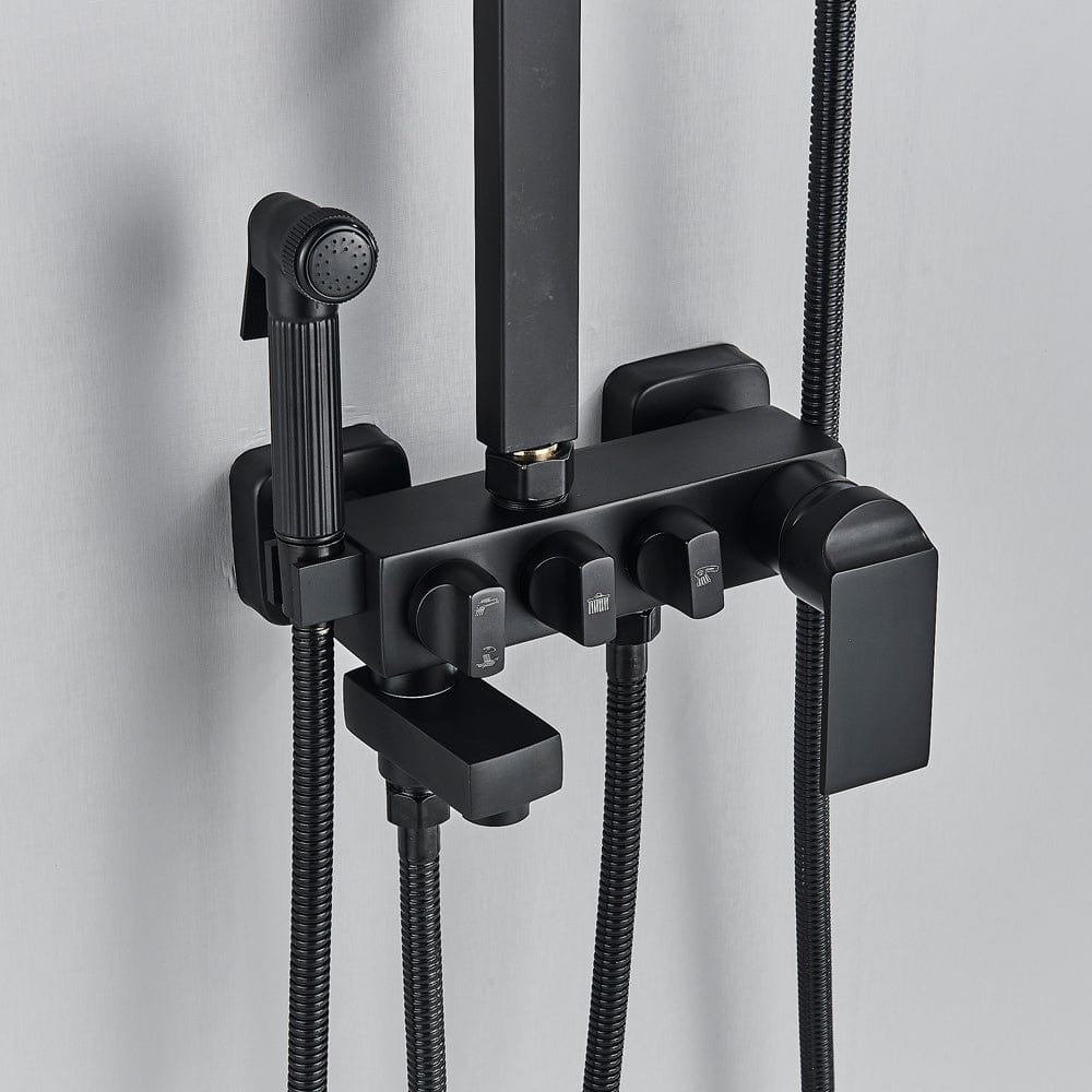 Coloana Dus Rainfall, cu efect de ploaie, para de 20 cm, 4 functii de curgere, cod 1514