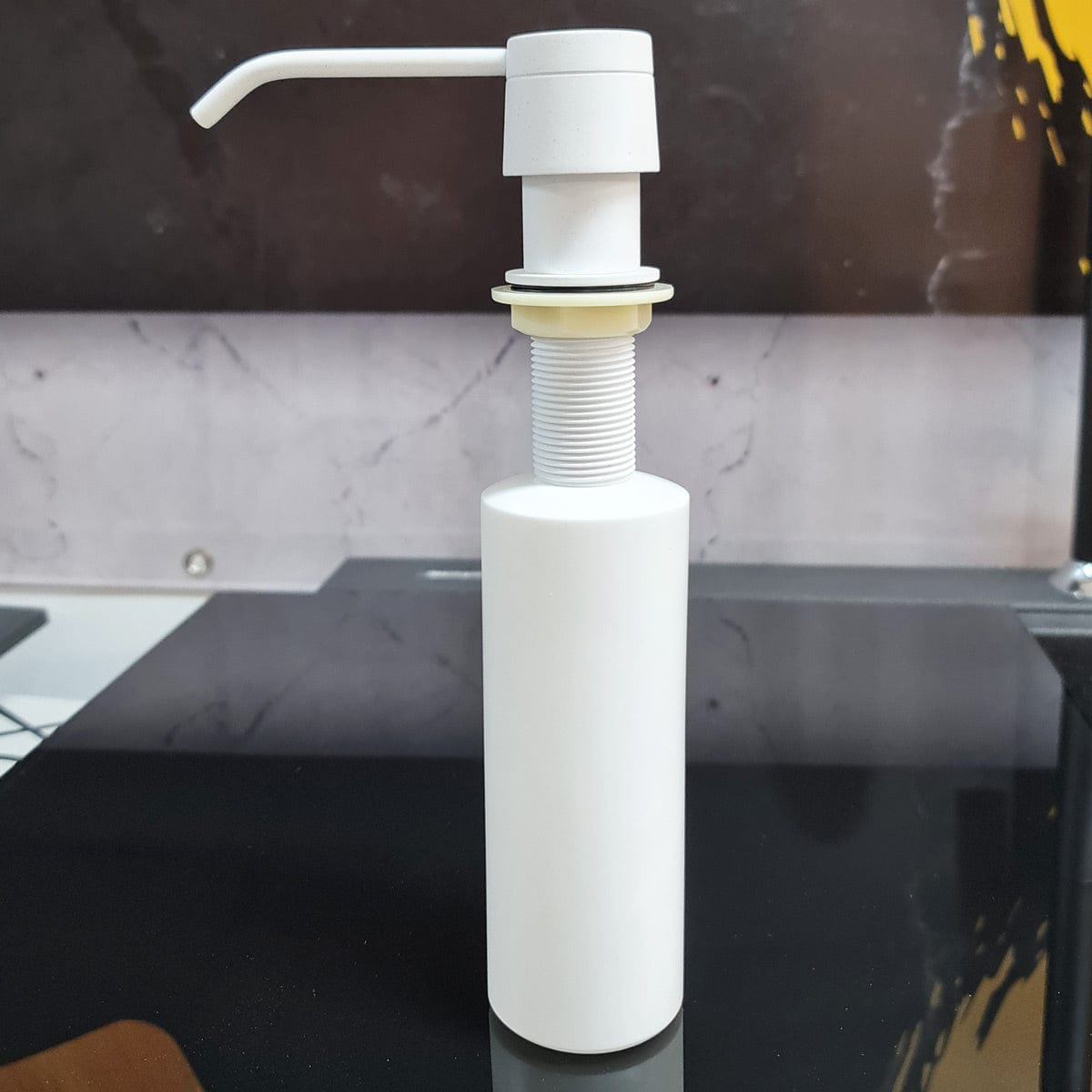 Dozator Sapun Alb cu recipient din ABS, cod:6021