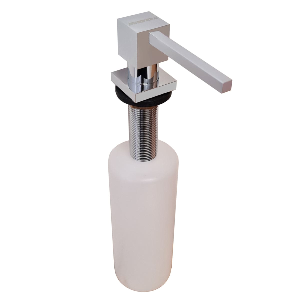 Dozator Sapun Dispenser cu cap patrat cromat cu recipient ABS, cod:6022