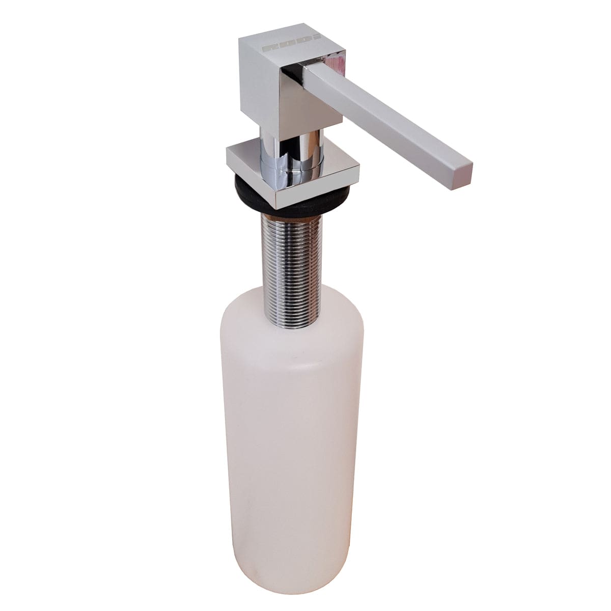 Dozator Sapun Dispenser cu cap patrat cromat cu recipient ABS, cod:6022