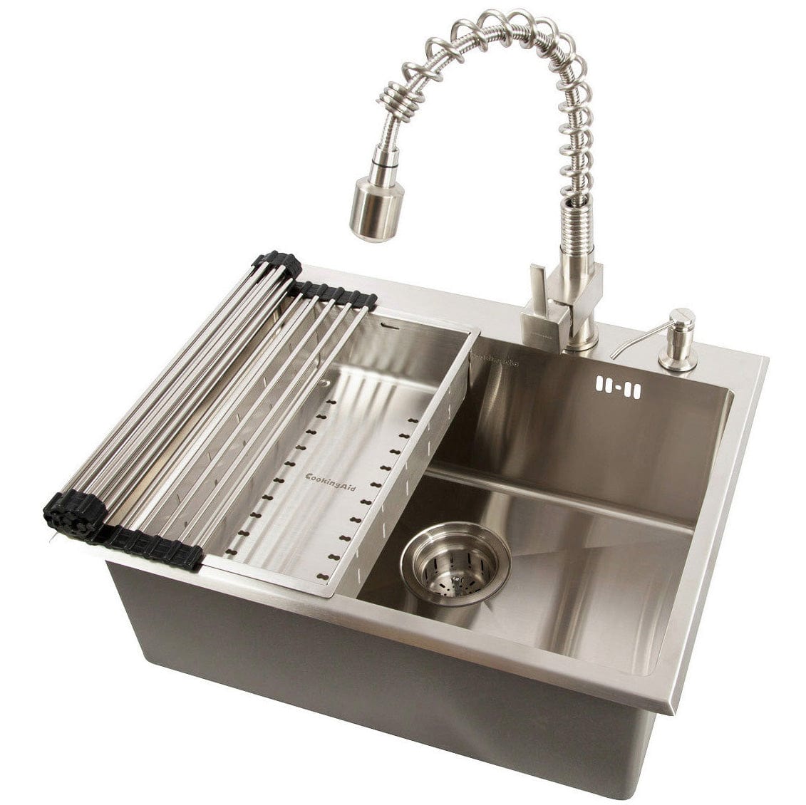 Dozator Sapun INOX CookingAid cu recipient din ABS, cod: 6019